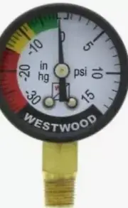 General Air Filter Restrictor Indicator Gauge FRI gage G10 GFI#3610