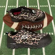 SKECHERS Work Sure Track Composite Toe Safety Shoes Leopard Print Women's Sz 6.5