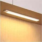 Under Cabinet Lighting,23 Inch Light Strip Bar LED Motion Sensor Closet Light,3 Colors Dimmable Rechargeable Wireless Night Lights for Kitchen,Wardrobe,Stair,Cupboard (6 PCS)