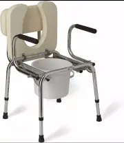 Medline G98204 Padded Luxury Drop Arm Commode