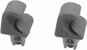 fhtpr 2 PCS Sun Visor Buckle Clip,Fit For Toyota, CAMRY COROLLA 74348-06030 Auto Roof Holder Hook Stand Without Cover Car Visor Retaining Clip(Grey)