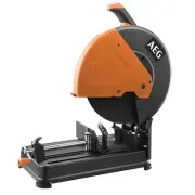 AEG 2300W 355mm Heavy Duty Abrasive Metal Steel Cut Off Drop Chop Saw MitreClamp