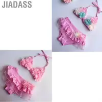 在飛比找蝦皮商城優惠-Jiadass 兒童泳衣幼兒女孩泳衣泳衣 2 件嬰兒比基尼花