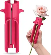 Lasnten 1 Piece Rose Thorn Stripper Tool Thorn Remover for Roses Leaf Stripper Tool Flower Cleaner Cutter to Removal Leaf for Mother's Day Home Flower Shop Gardening Floral Arrangement (Rose Red)