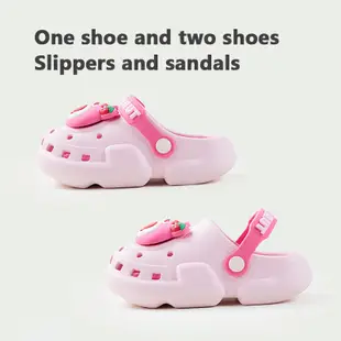 Cheerful Mario 拖鞋兒童女孩夏季寶寶室內洗澡防滑男孩女孩人字拖蹣跚學步crocs沙灘鞋
