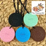 Autism Chewy Necklace - Chewie Tube Sensory Chew ASD ADHD SPD Cookie Biscuit
