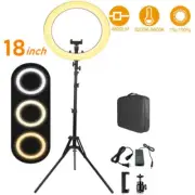 Professional 480 LEDs Ring Light 6000K Dimmable Lamp + 71'' Tripod Carry Bag Kit