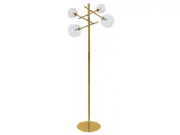 Aksel 4 Light Floor Lamp in Brass