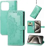 Compatible with Nothing Phone 1 Wallet Cover,Compatible with Nothing Phone One (A063) Flip Stand Card Slots Magnetic Closure Phone Case Green