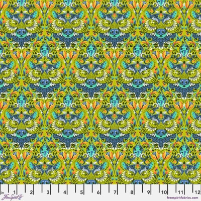 Free Spirit Fabric by Tula Pink - Tiny Beasts Bear With Me Glow - Sold by the 1/
