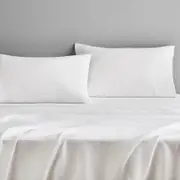 Sheridan Abbotson Linen Fitted Sheet in White Size: Queen 50cm @Sheridan Rewards