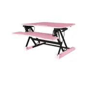 FORTIA Sit Standing Adjustable Height Desk Pink