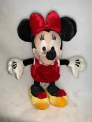 New Disney Store Shiny Sparkle Iridescent ? Minnie Mouse Plush Bean Bag **READ