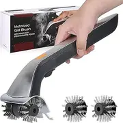 Electric Outdoor Grill Brush with Two Stainless Steel Brush, 3000mAh Large Batter, for Grills, Kitchen Countertops