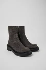 Vamonos Gray Nubuck Boots