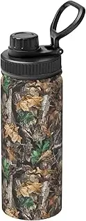 Cold Tree Camouflage Camping Hiking Hydration Flask,Stainless Steel Outdoor Water Bottle,Double Walled Insulated