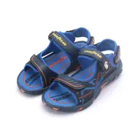 在飛比找momo購物網優惠-【GOODYEAR 固特異】21-24cm 磁釦運動涼鞋 藍