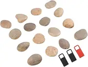 COHEALI 16pcs Kids Creative Hand-Painted Stones DIY Painting Rocks Set with Bracket Natural Pebbles for Art Projects Practice