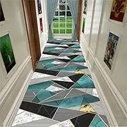 Extra Long Hallway Runner Rug Washable Rectangular Rugs Hall Corridor Doorway Stairs Rugs Living Room Floor Carpet Mat Contemporary Passage Runner Rug for Hallway,0.8m x 1m