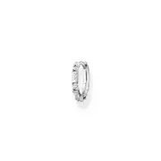 Thomas Sabo Charm Club - Single Hoop with Stones Silver Earring 1.4cm