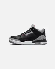 [JORDAN] Jordan Air Jordan 3 Retro "Black Cement" Black/fire-red - Size 7 7 Black/Fire Red-