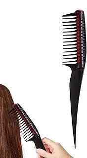 Hair Brush Anti-Splicing Hair Comb Professional Hair Comb Barber Hair Comb Built-in Roller Brush Wet Hair Roller Comb Salon Detangling Comb