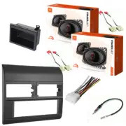 JBL 4x6" Speakers + Double DIN Radio Install kit For 1988-94 C/K 1500 (GRAY)