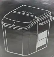 NEW Contertop ICE Maker Machine Self-Cleaning Portable with Handle. Black...