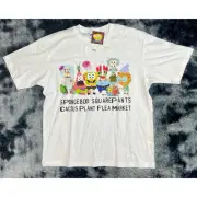 Uniqlo X SpongeBob SquarePants Cactus Flea Market White Graphic Shirt Men's XL