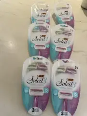 18pc Bic Women's Soleil Sensitive Sensible Independent 3 Blade Razors Shaver New