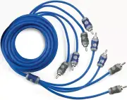KICKER KI46 4-CHANNEL 4CH K-SERIES INTERCONNECT RCA SIGNAL AMPLIFIER CABLE 19FT