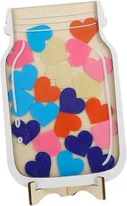 HOUDERCO Motivational Reward Jar Set with Heart Design Student Motivation Tools for Home Classroom Structured Behavior for Engaging Reward Mechanism for Potty Training Responsibility