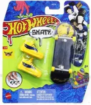 Mattel - Hot Wheels Skate Tony Hawk Mysterious Moon Finger Skateboard + 1 Pair o