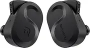 Letshuoer S08 Fourth Generation Planar in Ear Monitor, Dual-Coil 13mm Planar in Ear Headphones, HiFi in Ear Earbuds with Detachable Silver-Plated Copper (Black)