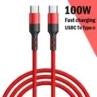 USB C to C PD Charger Cable Type C Fast Charge Data Cord for Samsung S25 S24 S23