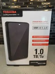 Toshiba Canvio Basics 3.0 Portable External Hard Drive USB 3.0 & 2.0 - 1TB