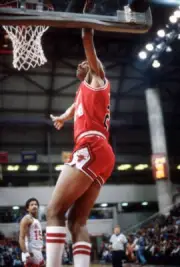 Reggie Theus of the Chicago Bulls 1980's Basketball photo 12