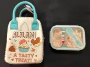 Aulani Lunch Tote Bag and Collapsible Food Container with Spoon - NWTS