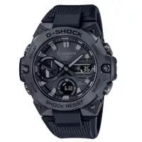 在飛比找PChome24h購物優惠-【CASIO 卡西歐】G-SHOCK 全黑色系G-STEEL