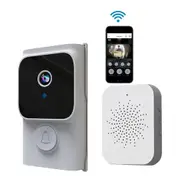 Wireless Smart Video Doorbell with Chime Intelligent Visual Doorbell Home Intercom Security Door Doorbell