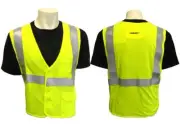 Global Glove GLO-01VFR Class 2 Modacrylic T-Shirt 3M Scotchlite S/M SAFETY VEST