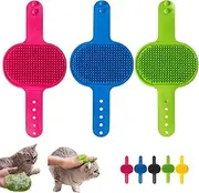 Meowvo Silicone Grooming Strap Pad for Cats, Silicone Grooming Strap Pad – 2-in-1 Self-Groomer, Cat Massager Tool for Climbing Frames and Table Leg (3 Pcs A)