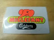 Vtg Carlsberg Sticker Elephant Millefant