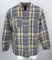 UGG Braxton Plaid Sherpa Lined Shirt Jacket Men's Size M Shacket $168 Cotton
