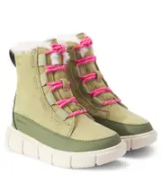 [Sorel Kids] Sorel Kids Explorer III Lace suede snow boots UK 7 beige