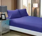 1000TC Ultra Soft Fitted Sheet & 2 Pillowcases Set - Super King - Royal Blue