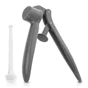 Aluminum Garlic Press with Cleaning Tool Walkbee