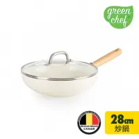 在飛比找momo購物網優惠-【GreenChef】greenpan 東京木紋系列28cm