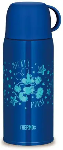 日本【THERMOS】2WAY水壺 保溫壺 保冷壺 兒童用 600ml 藍色米奇