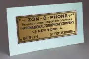 PRE CUT ZONOPHONE EARLY CASE WATER SLIDE DECAL FOR PHONOGRAPH, GRAMOPHONE